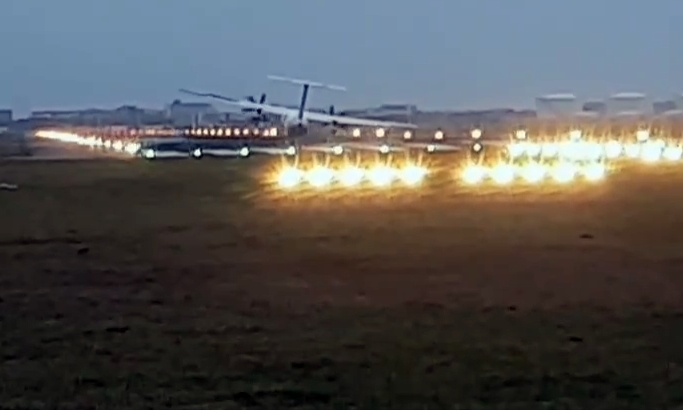 VIDEO: Watch The Terrifying Moment Flybe Flight Crash Lands At Schiphol ...