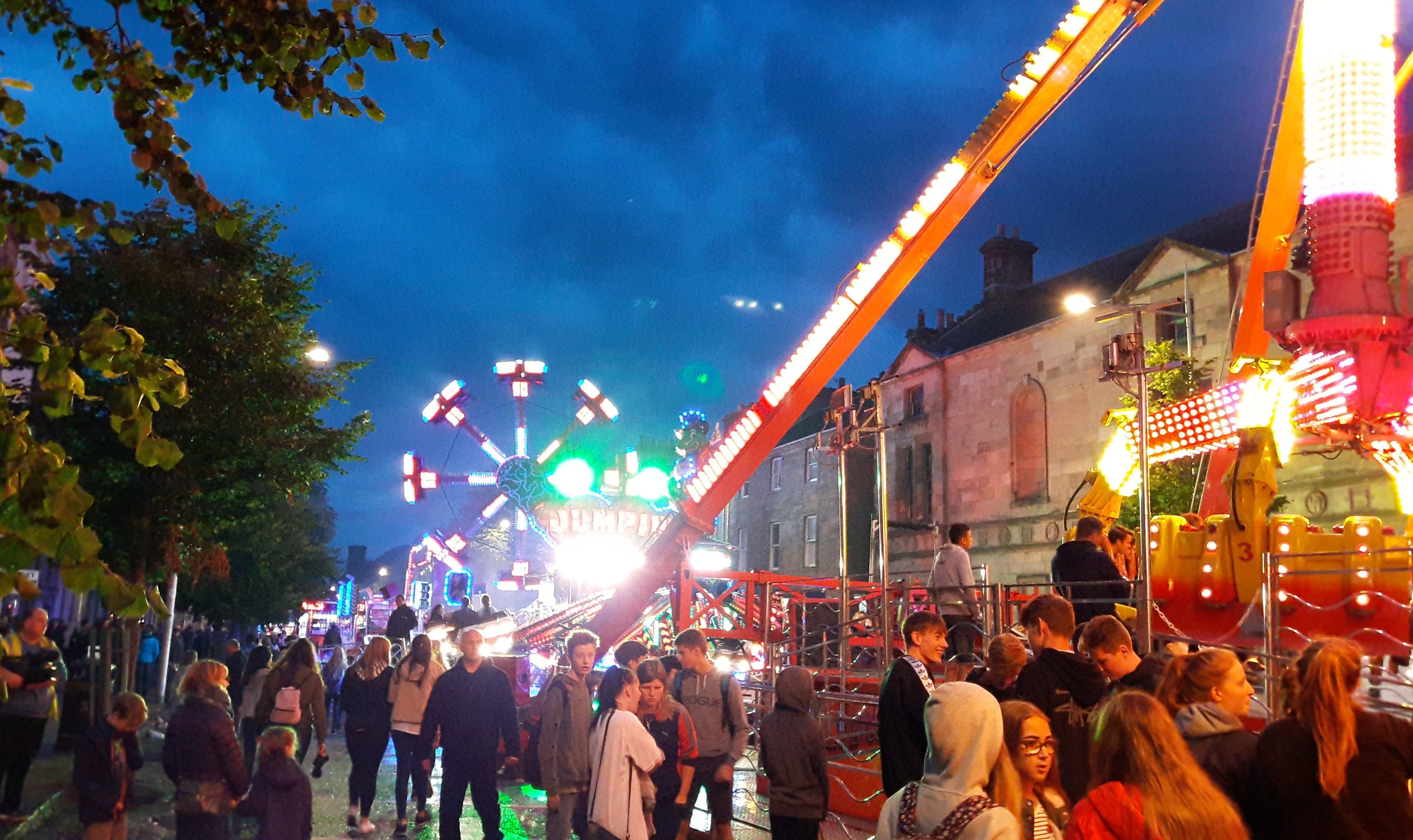 VIDEO Night light spectacular at Lammas Market