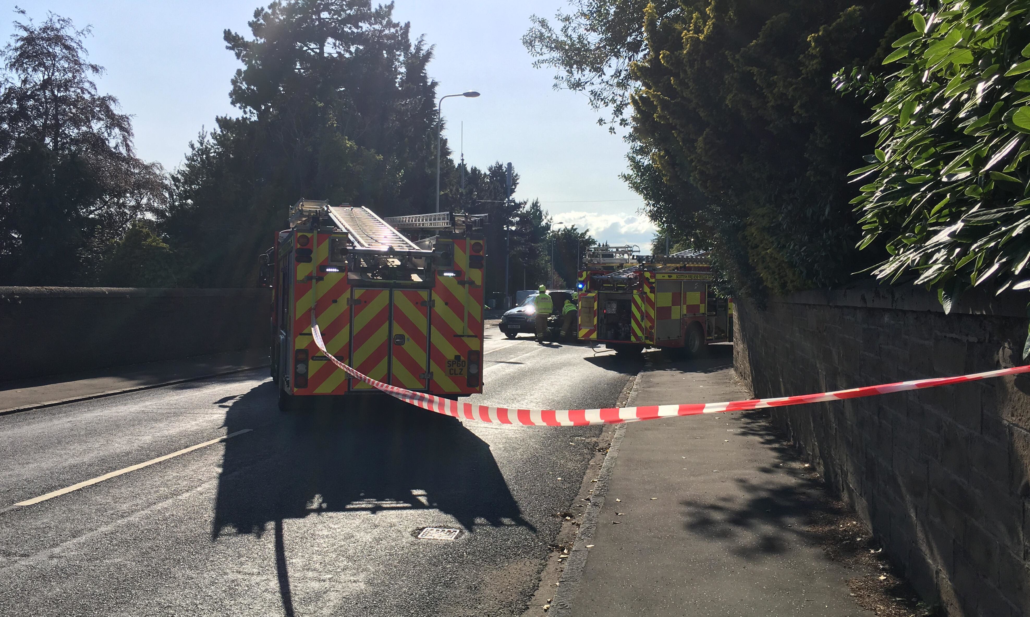 Perth Road Closed And Six Fire Appliances At Scene Following Three-car ...