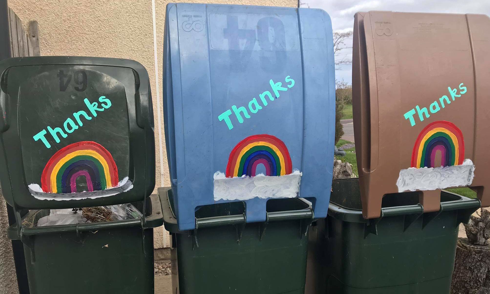 People are decorating their bins to thank Perth and Kinross Council