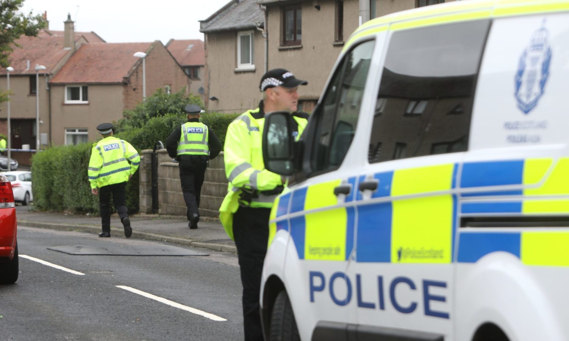 Cordon in place around block of flats as police investigate Arbroath death