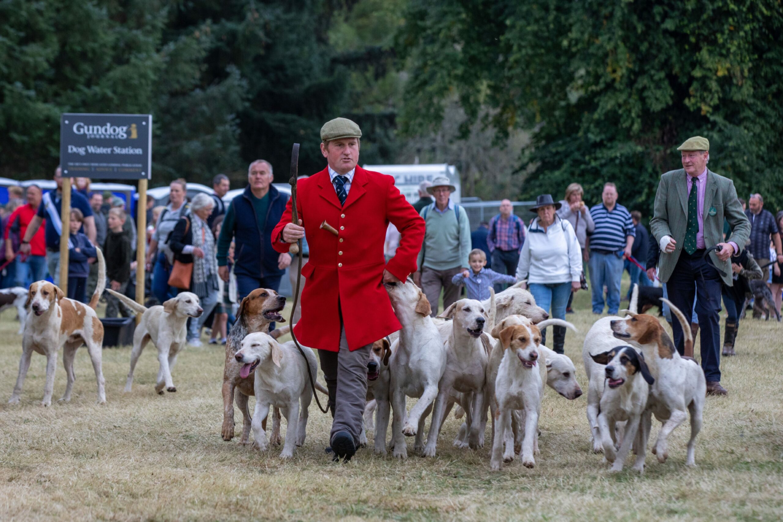 Aerial video shows busy Scottish Game Fair at Scone Palace