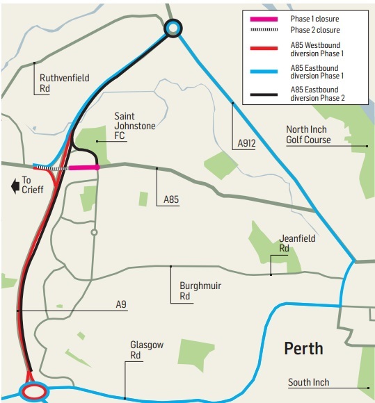 Moves to avoid travel chaos during A85 upgrade