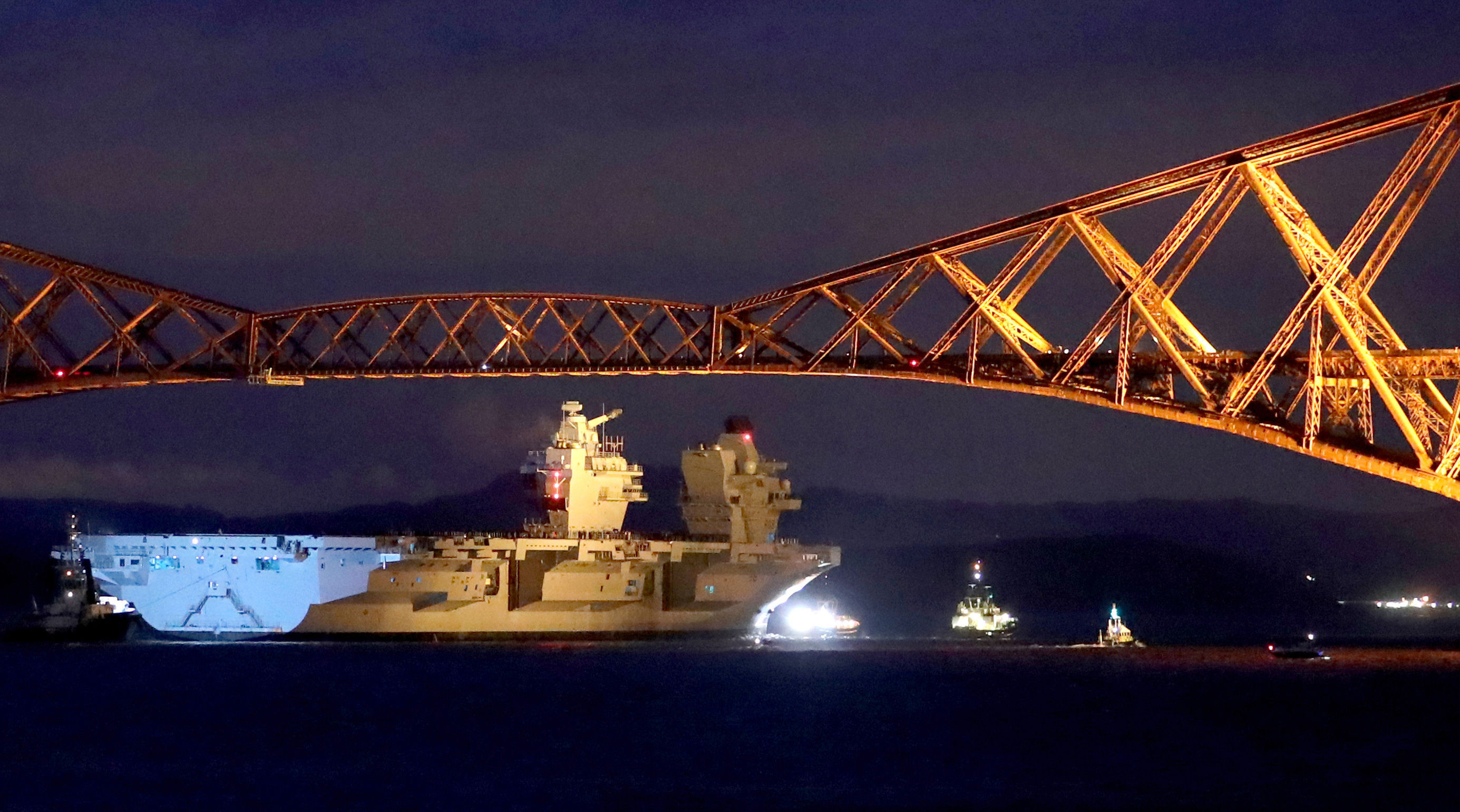 PICTURES: Incredible Moment Royal Navy's Biggest Ever Warship Passes ...