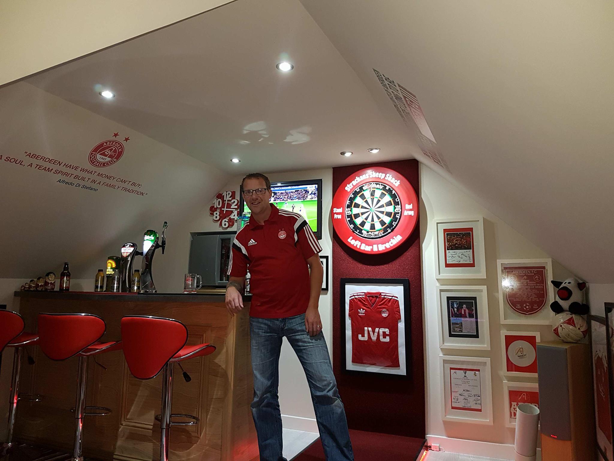 IN PHOTOS: Brechin man hopes you'll vote this loft conversion the best games room in the UK