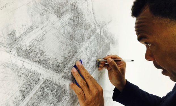 69 Cities Sketch Artist Turns Attention To Perth The Courier