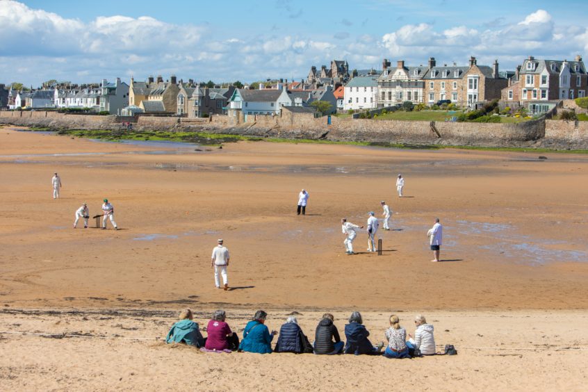 IN PICTURES: Howzat! Beach cricketers draw the crowds at Elie - The Courier