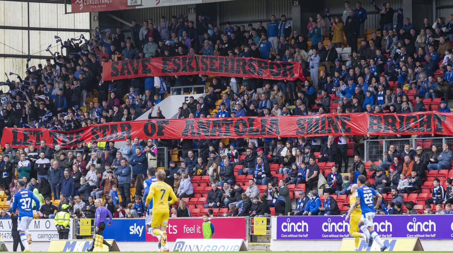 St Johnstone fans’ group Fair City Unity organise Eskişehirspor bucket collection at Motherwell match