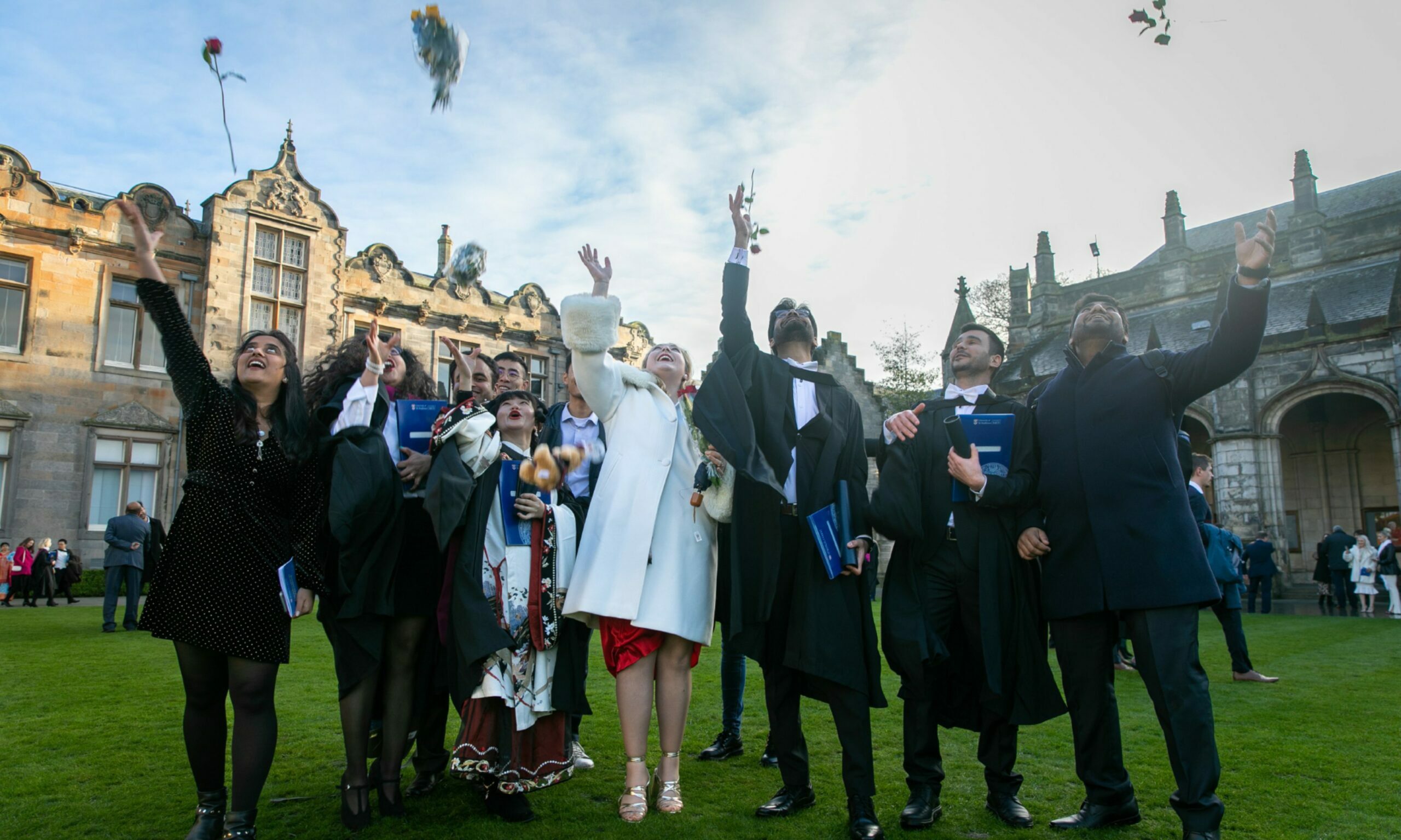 First day of St Andrews winter graduation ceremonies