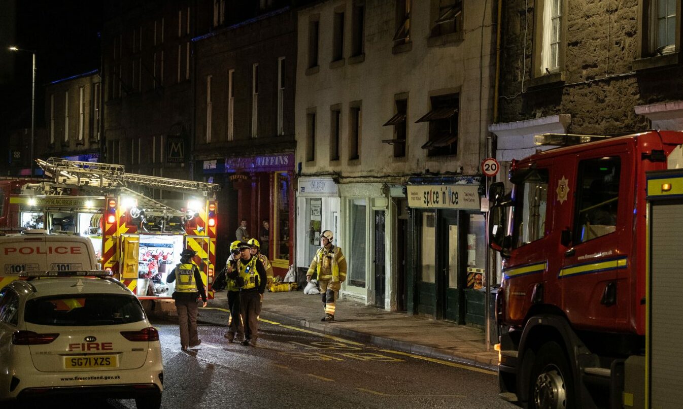 Woman taken to hospital after Forfar High Street fire