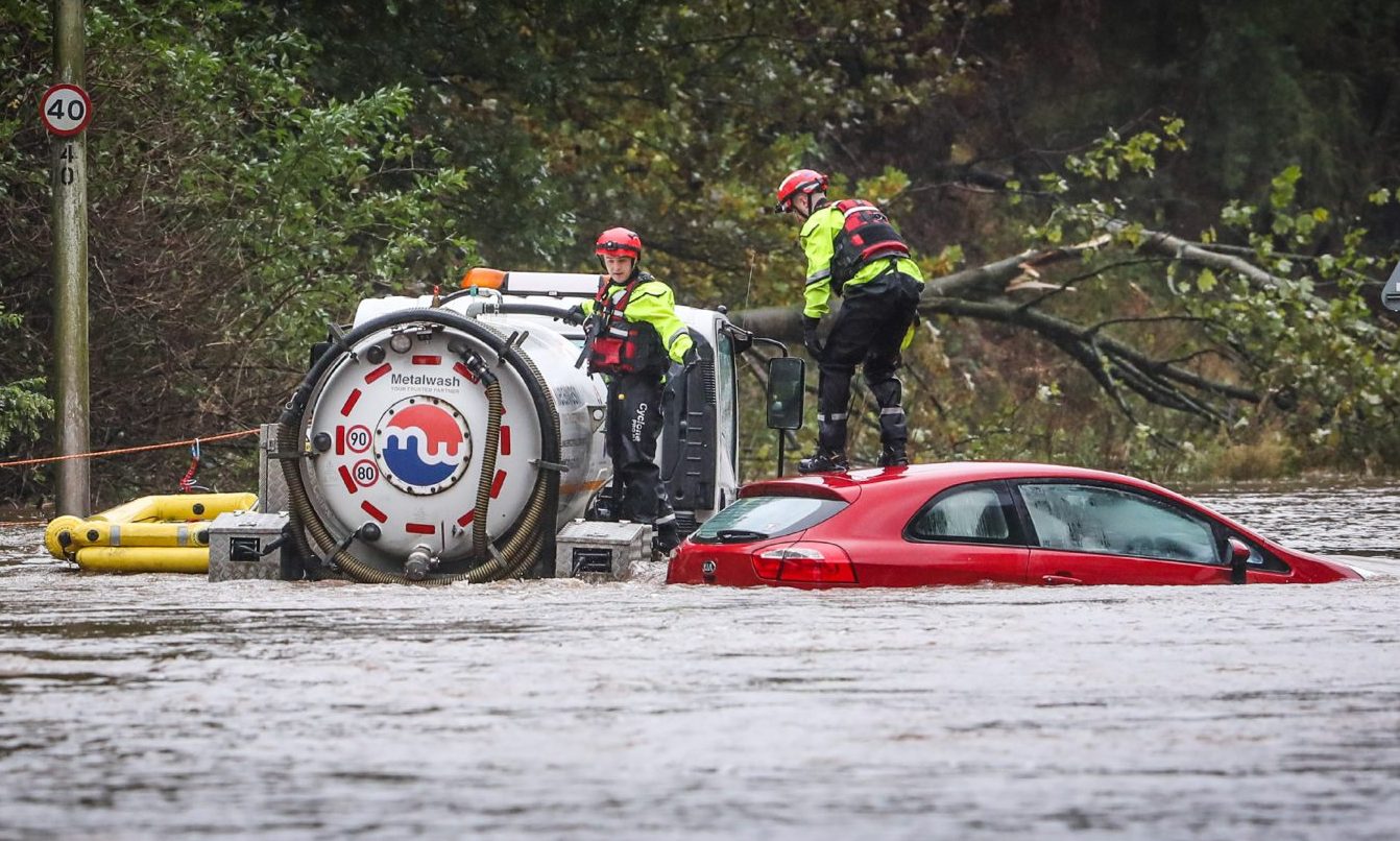 Dundee hit with severe flooding as Storm Babet causes chaos