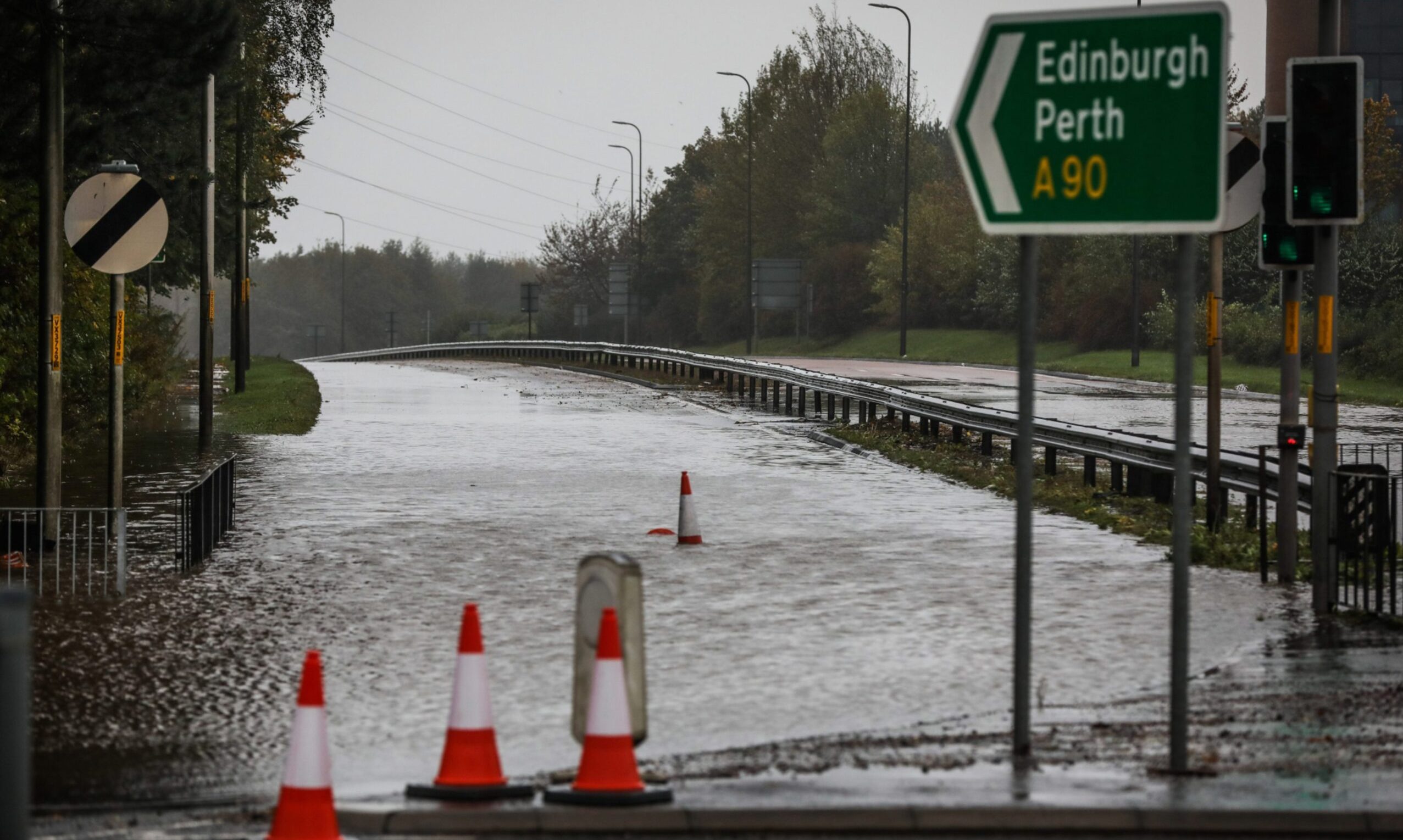 Storm Babet Kingsway in Dundee reopens amid travel chaos