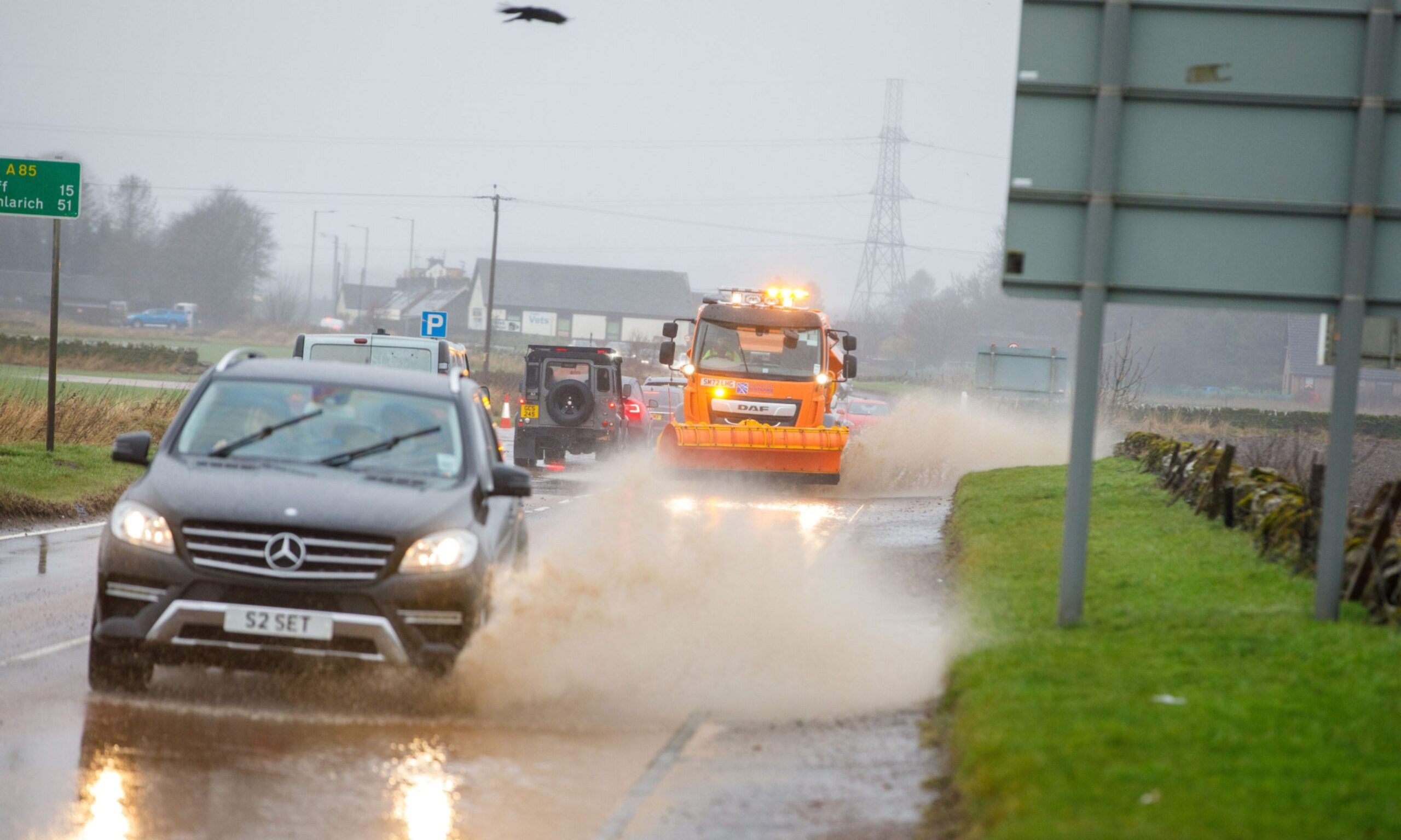 Storm Gerrit Roads closed on Thursday in Perth and Kinross