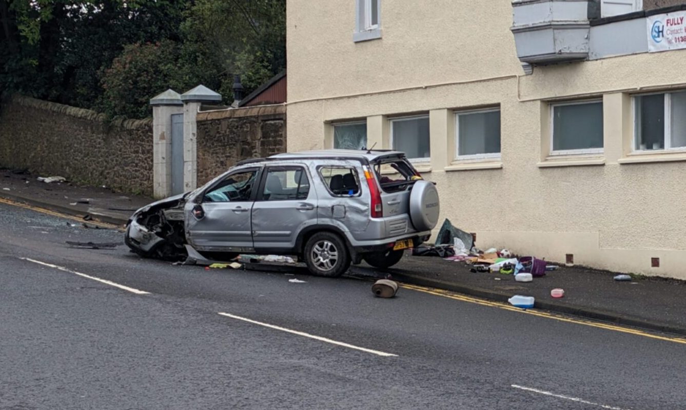 Man taken to hospital after crash on Queen Street, Broughty Ferry