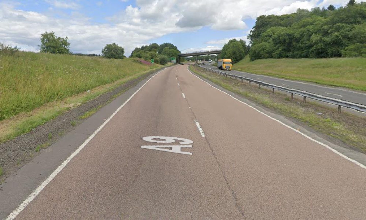 Woman taken to hospital after four-car crash on A9 near Dunblane