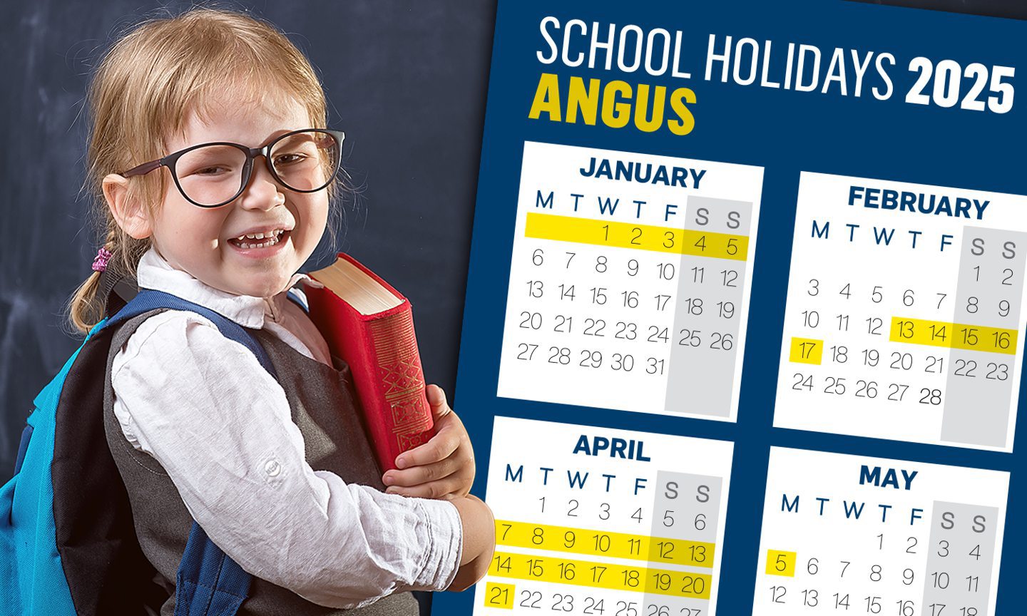 Angus school holidays 2025 – with printer-friendly calendars