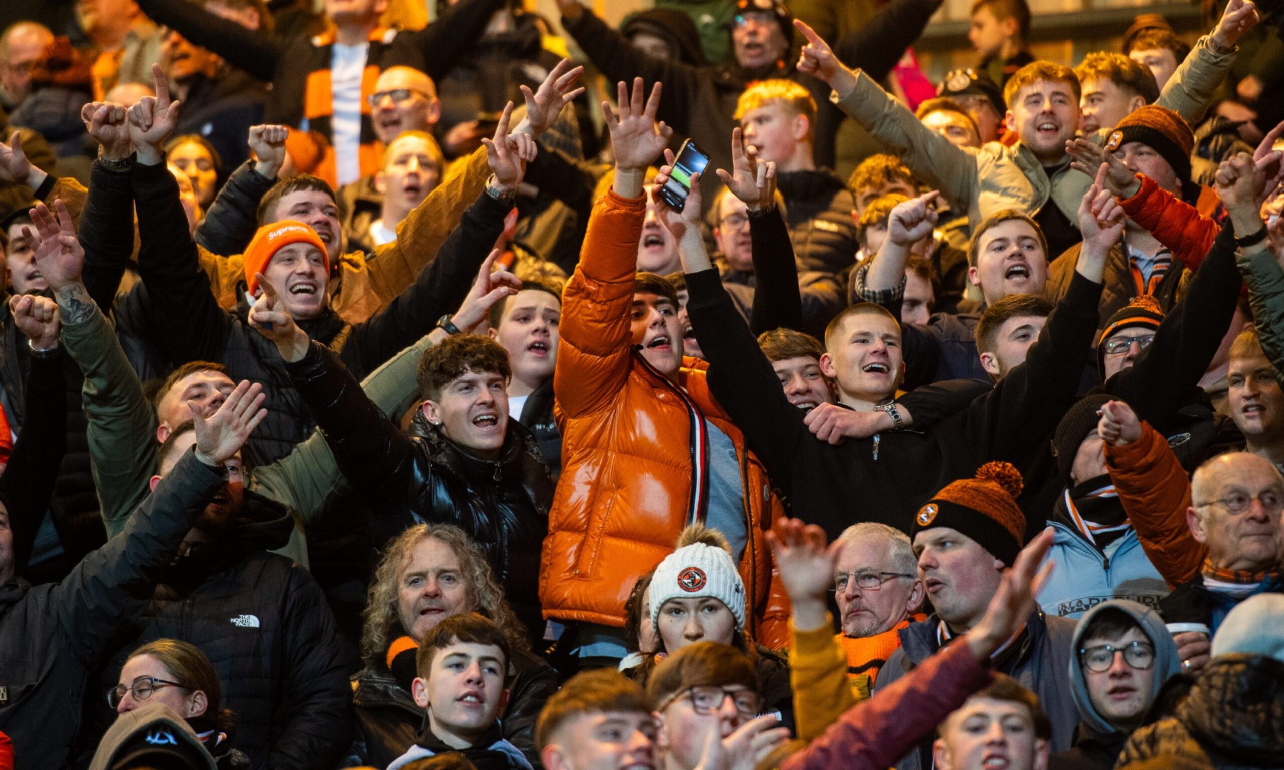 Best photos as fans descend on Dens Park for Dundee derby