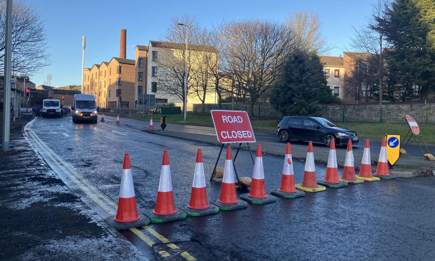 Dens Road in Dundee hit with another closure for more roadworks