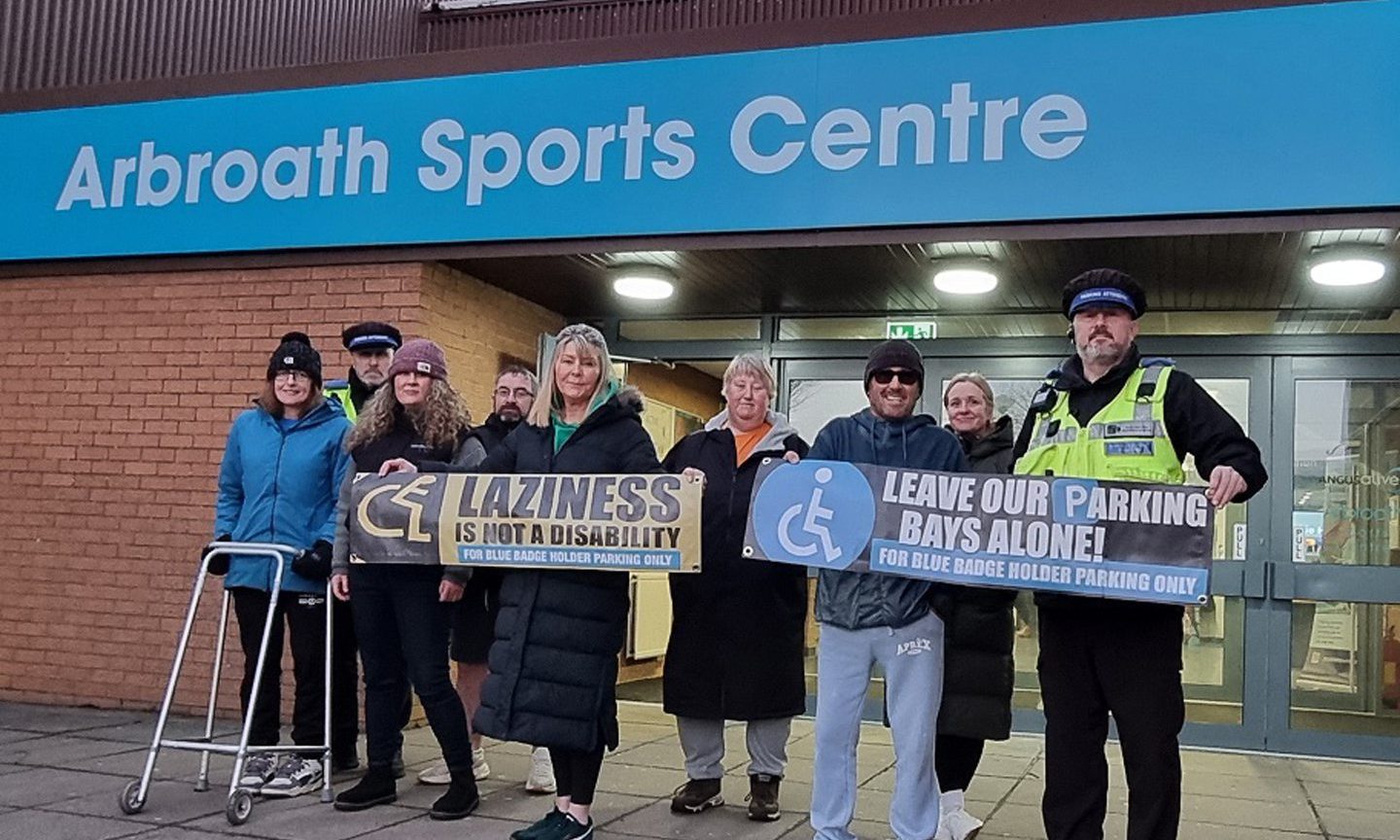 Arbroath Sports Centre Tackles Abusive Parking in Disabled Bays